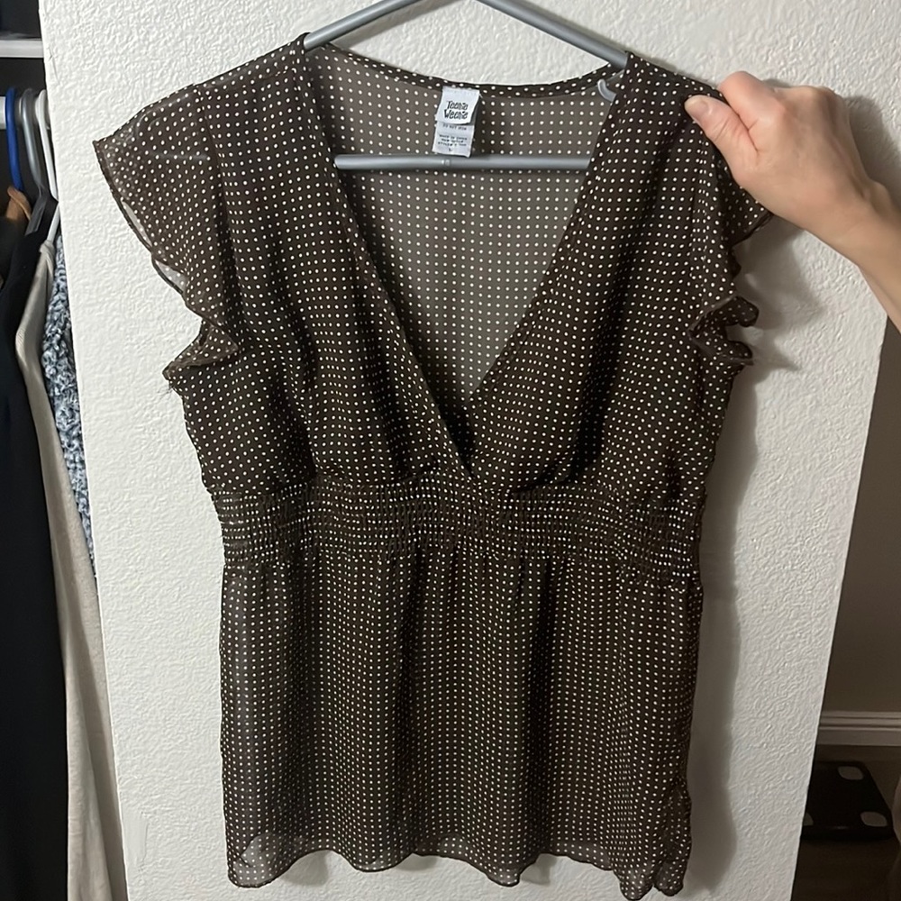 Brown blouse